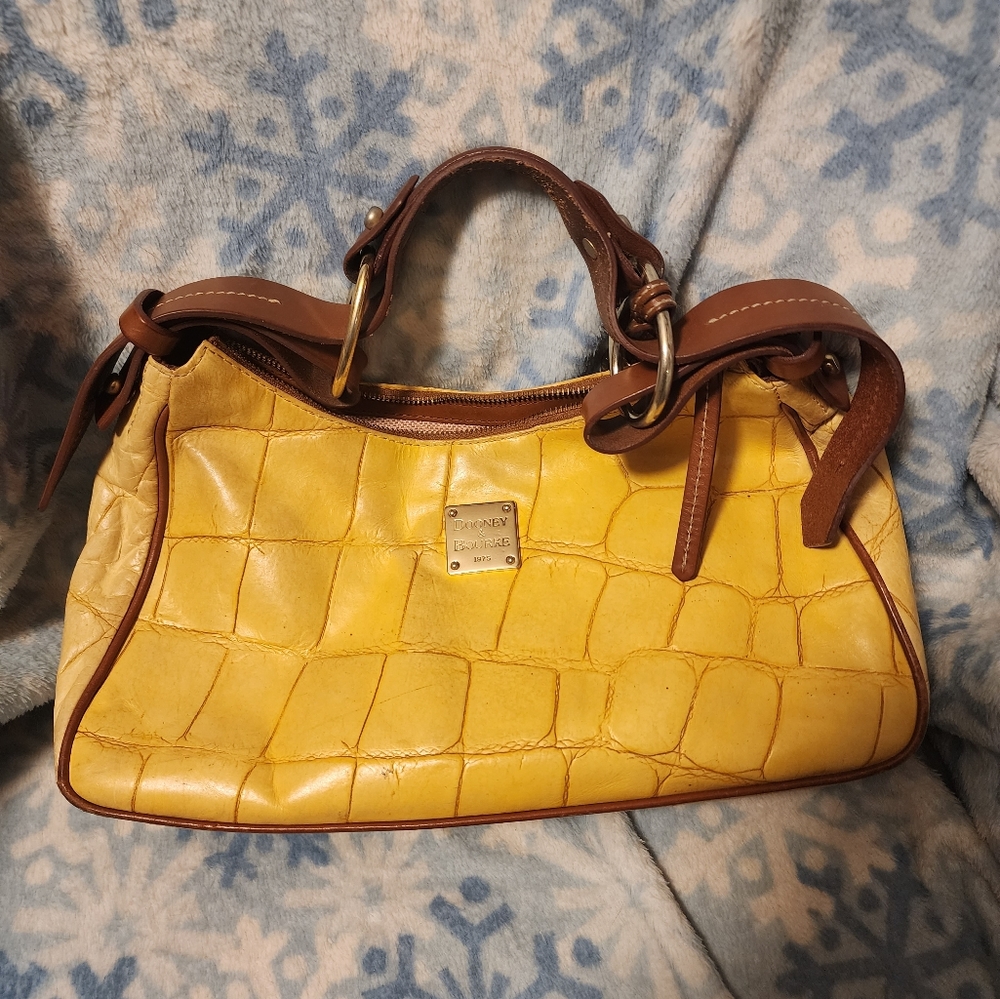 VTG yellow Dooney & Bourke purse